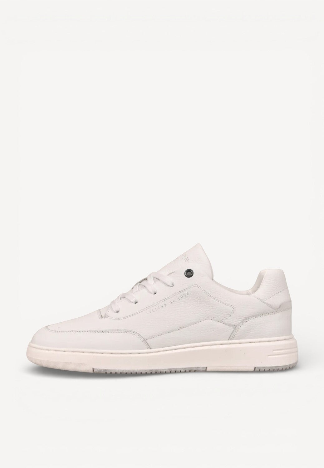 Heren veterschoenen-Wit leer