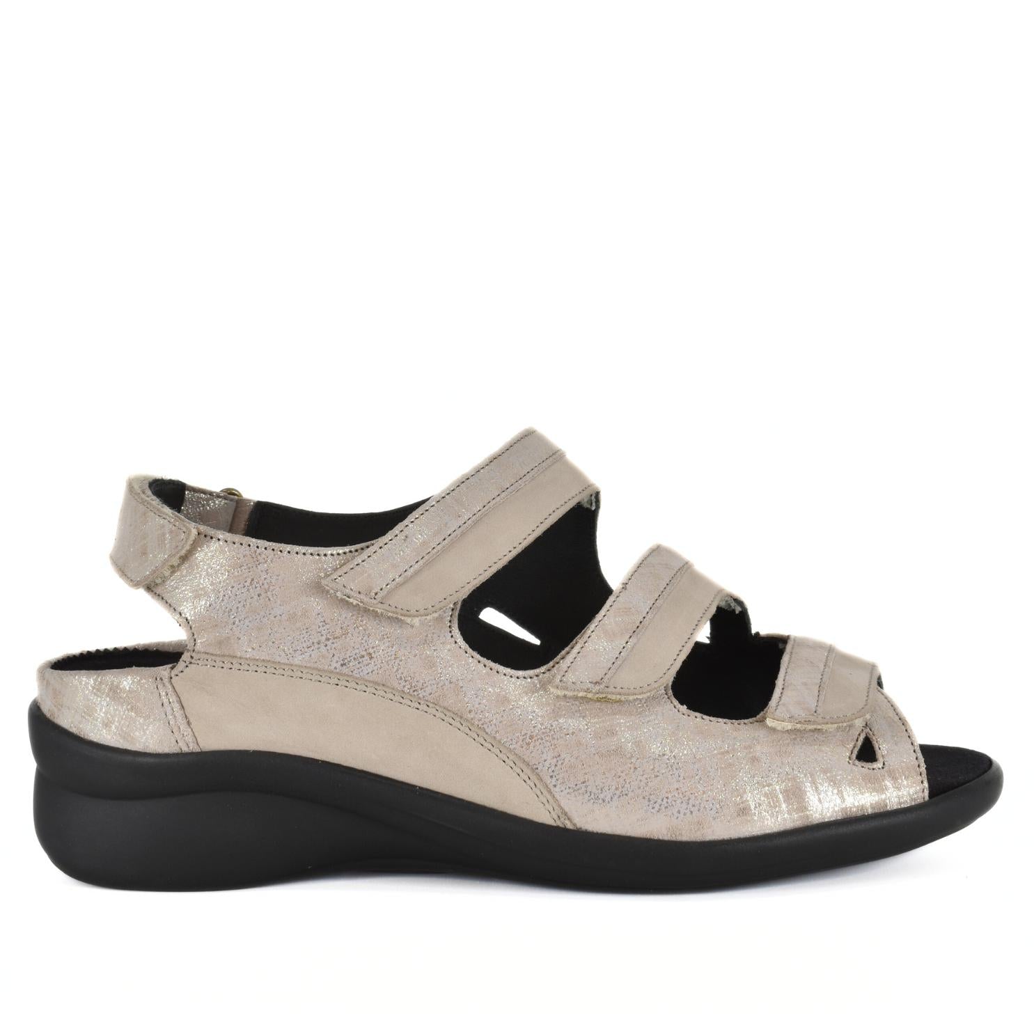 DAMES OPEN SCHOENEN-Beige suède/nubuck
