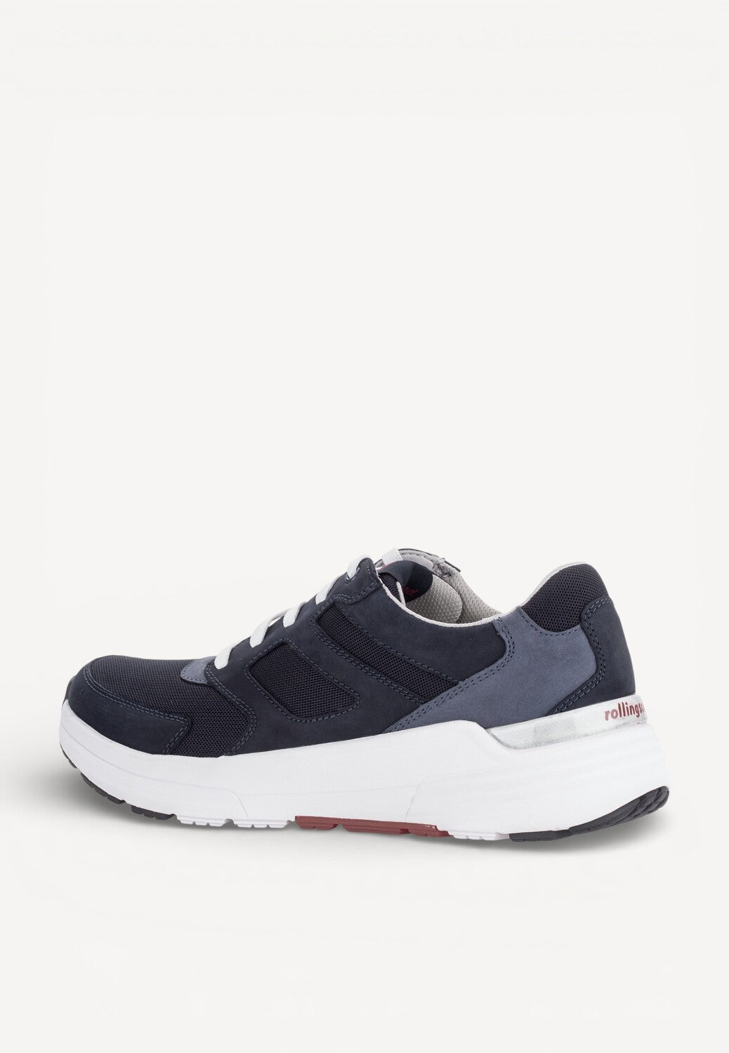 Heren veterschoenen-Blauw suède/nubuck