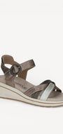 DAMES OPEN SCHOENEN-Goud combi kleur