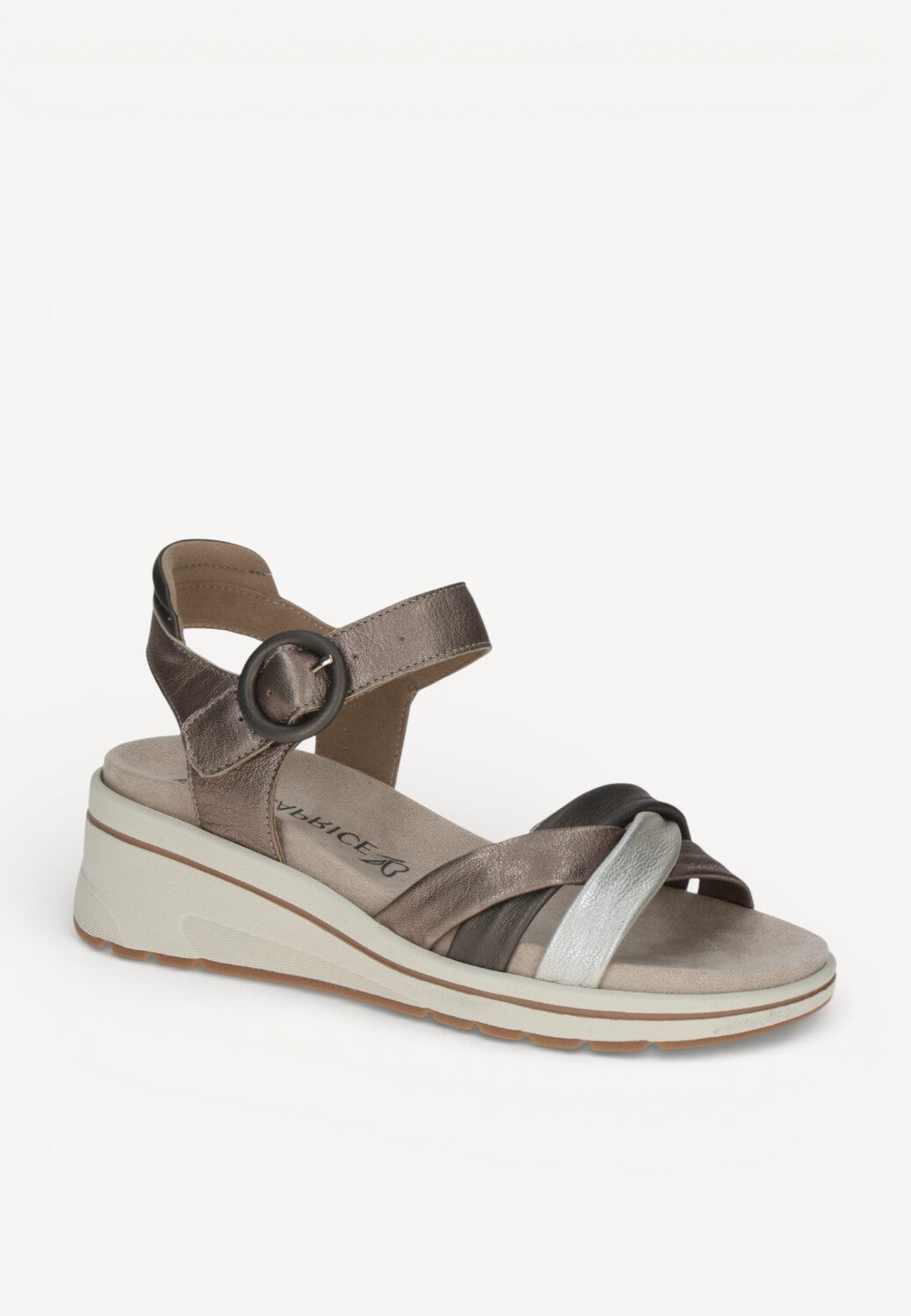 DAMES OPEN SCHOENEN-Goud combi kleur