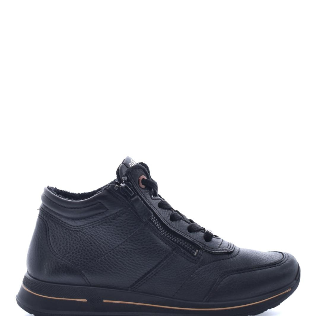 DAMES SPORTIEVE VETERSCHO-Zwart leer