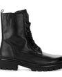 DAMES BOOTS+KORT LAARS-Zwart leer
