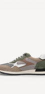 Heren veterschoenen-Beige combi kleur