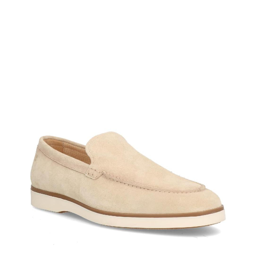 Heren instapper-Beige suède/nubuck