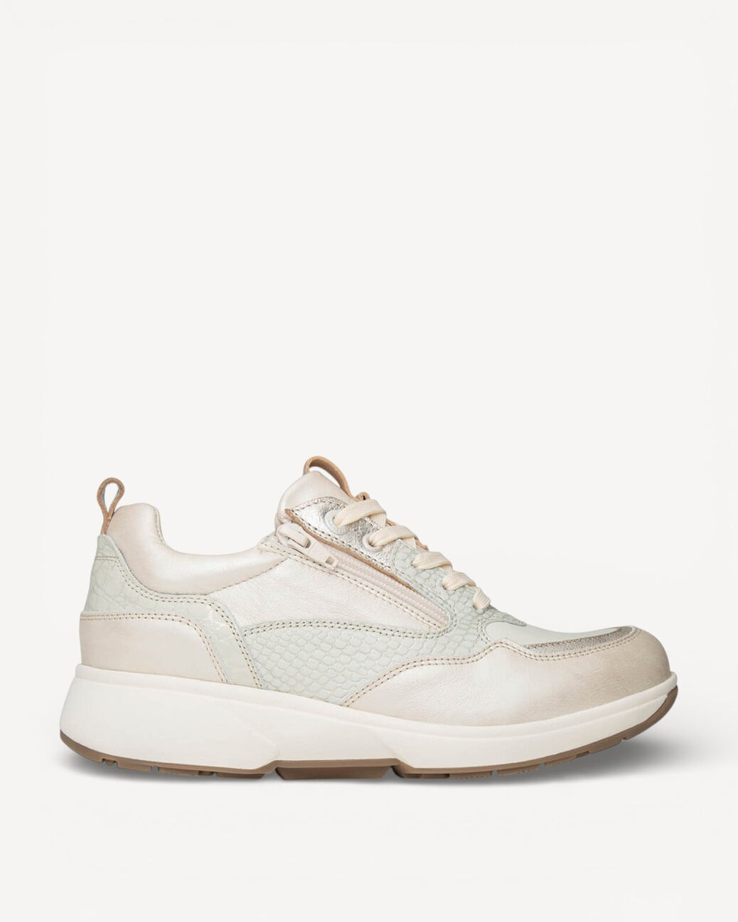 DAMES SPORTIEVE VETERSCHO-Beige leer