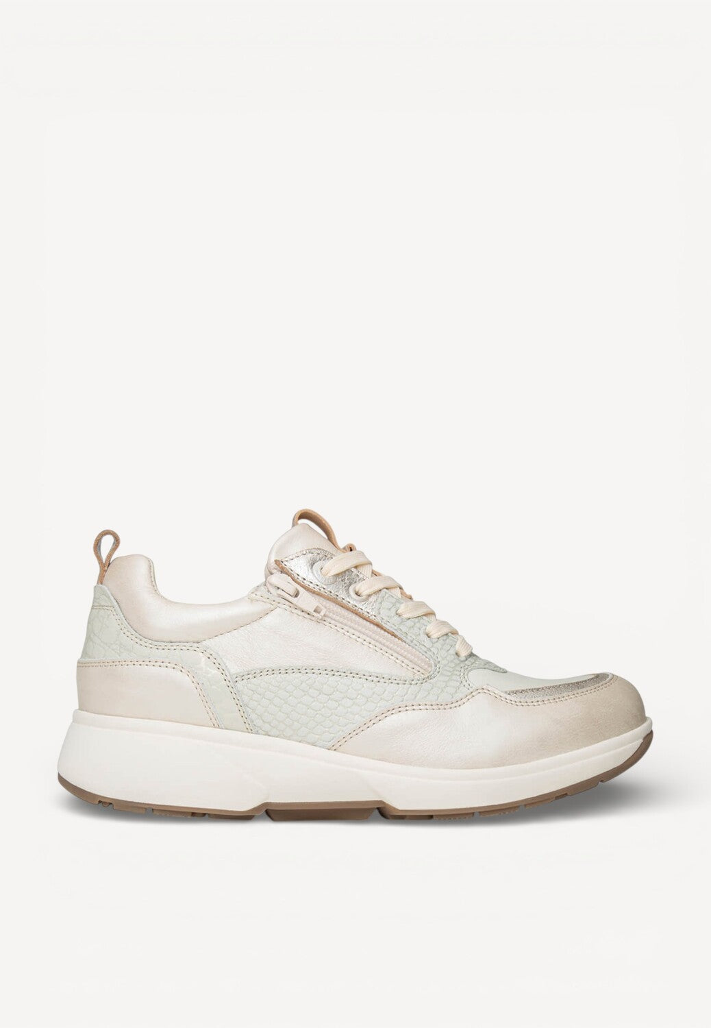 DAMES SPORTIEVE VETERSCHO-Beige leer
