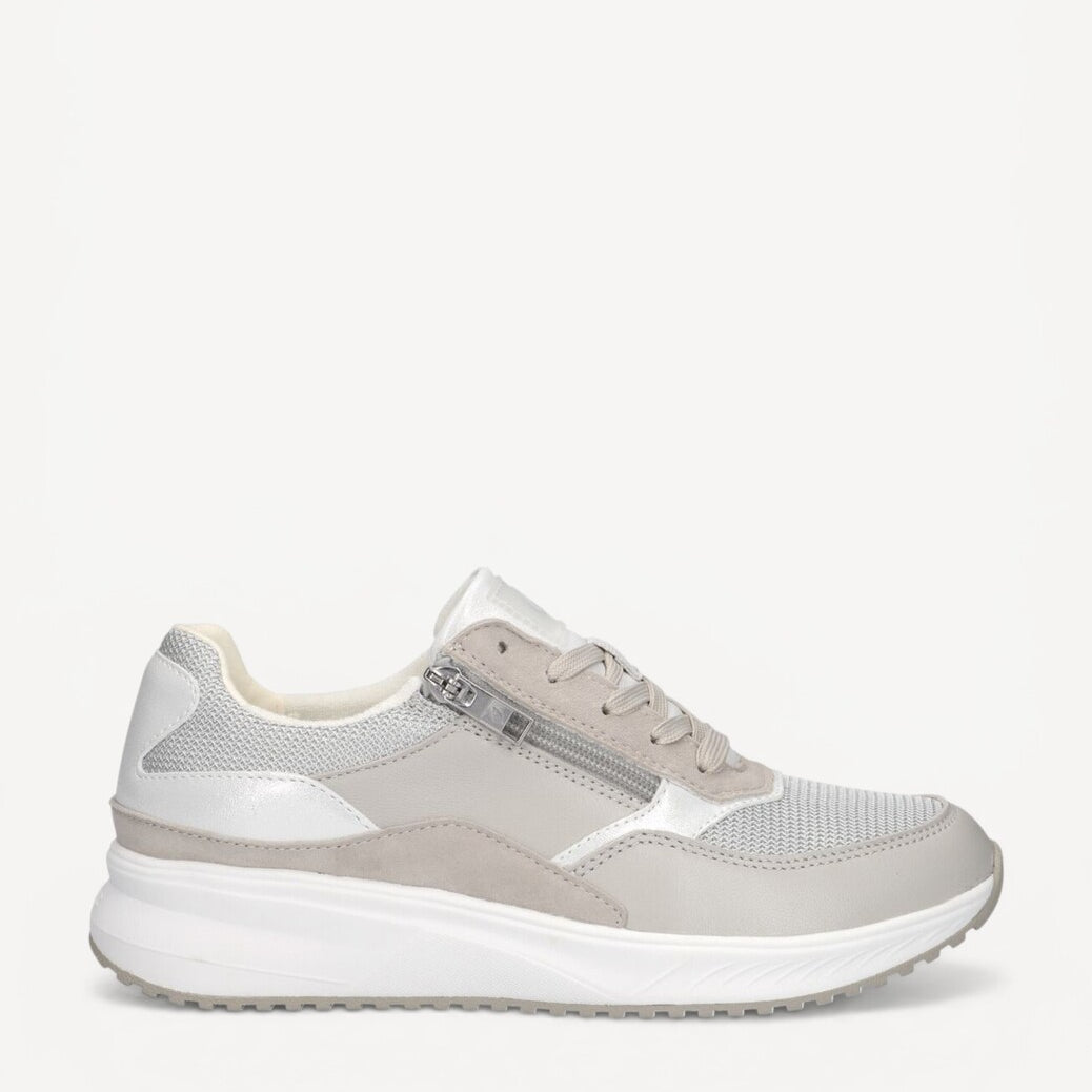DAMES SPORTIEVE VETERSCHO-Beige leer