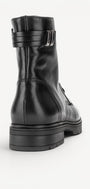 DAMES BOOTS+KORT LAARS-Zwart leer