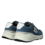 Heren veterschoenen-Blauw suède/nubuck