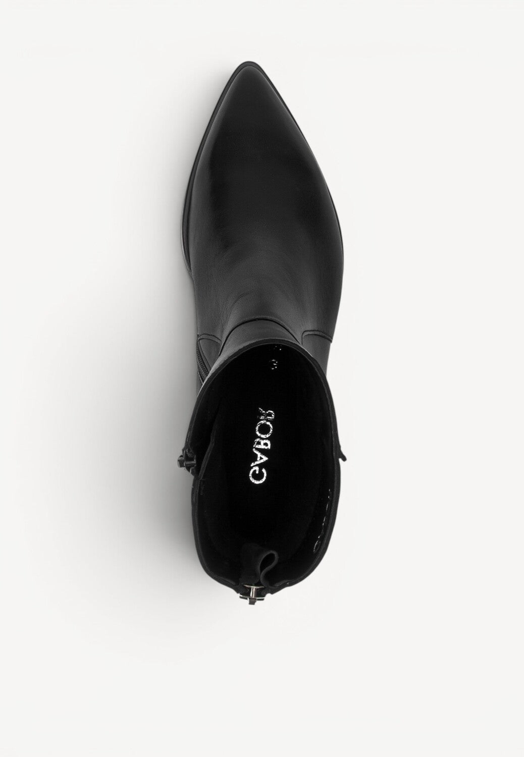 DAMES BOOTS+KORT LAARS-Zwart leer