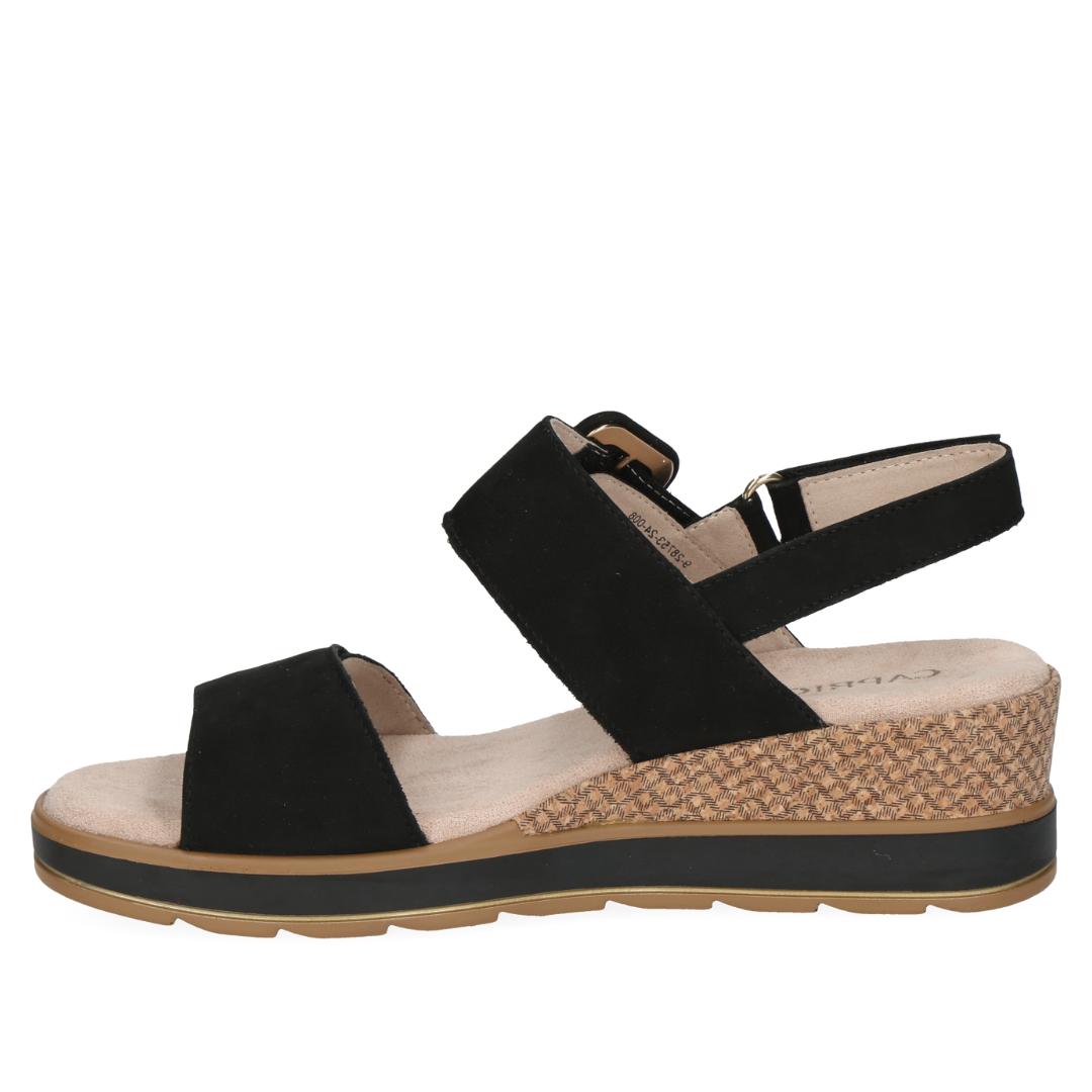 DAMES OPEN SCHOENEN-Zwart suède