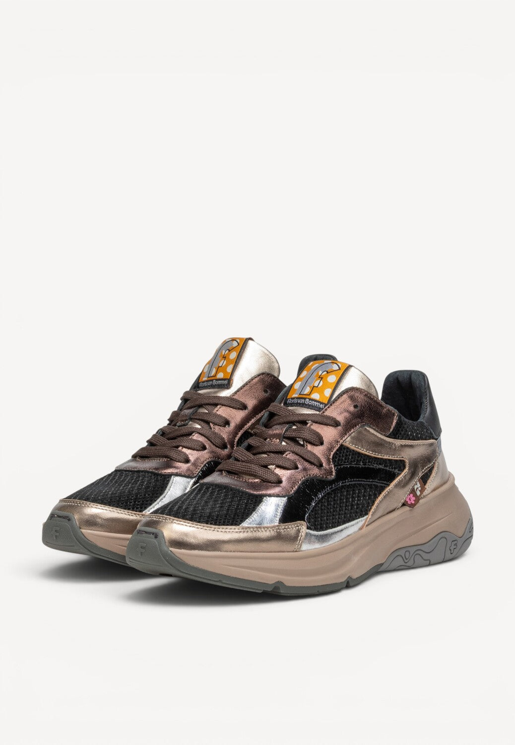 DAMES SPORTIEVE VETERSCHO-Brons combi kleur