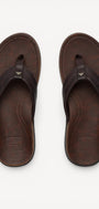 HE SLIPPER/SAND-Bruin leer