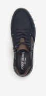 Heren veterschoenen-Blauw suède/nubuck