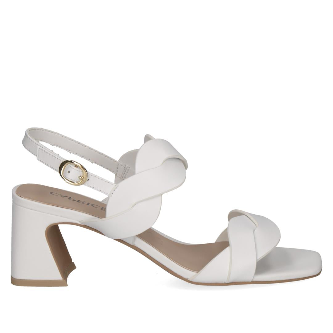 DAMES OPEN SCHOENEN-Wit leer