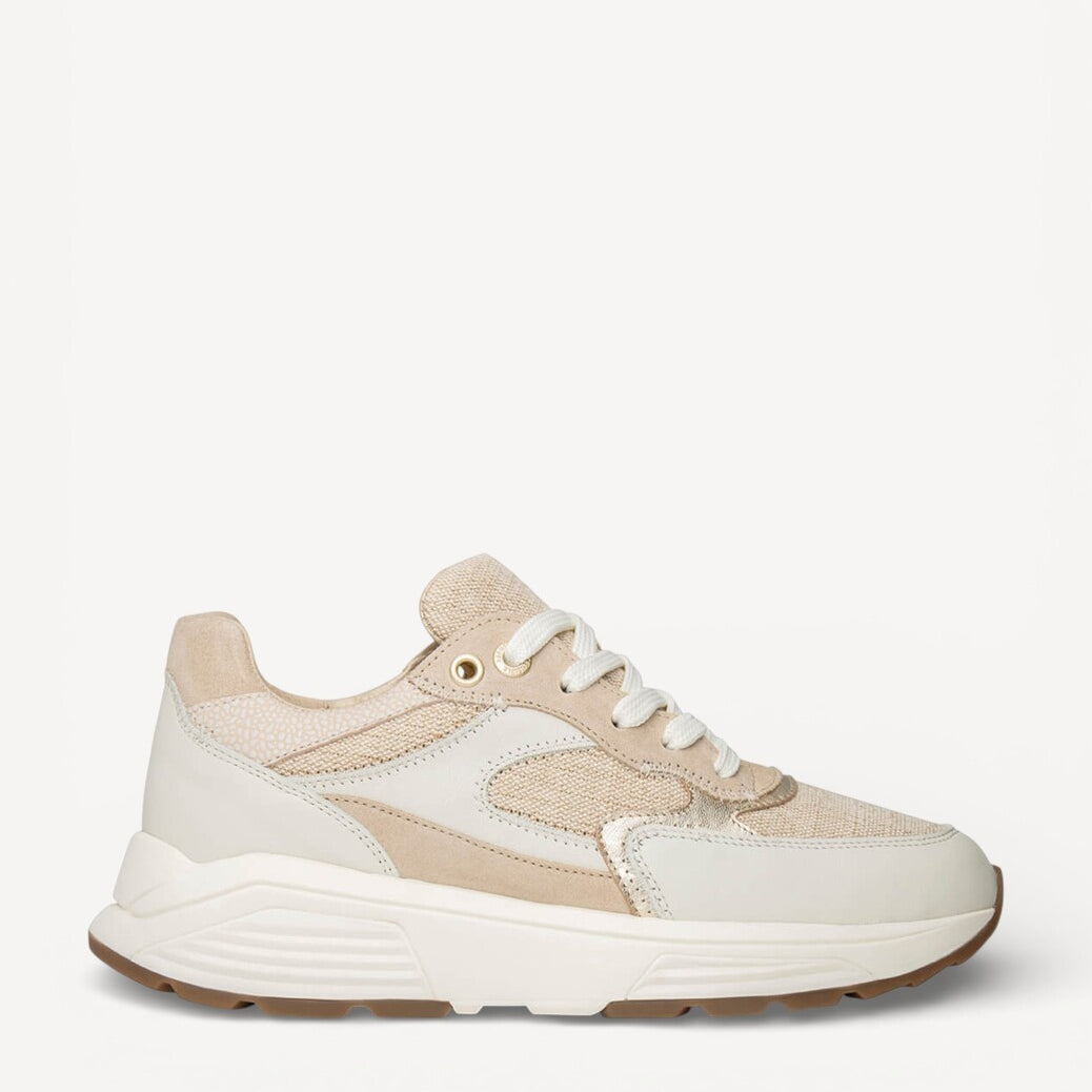 DAMES SPORTIEVE VETERSCHO-Beige leer