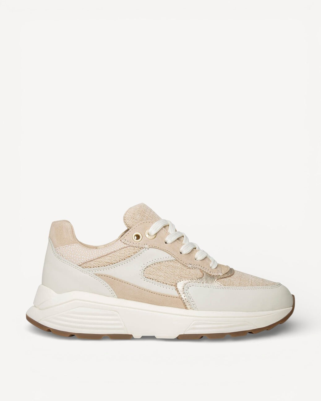 DAMES SPORTIEVE VETERSCHO-Beige leer