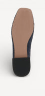 BALLERINAS + PUMPS-Blauw leer