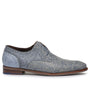 Heren veterschoenen-Blauw combi kleur