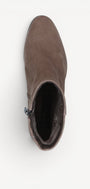 DAMES BOOTS+KORT LAARS-Beige suède/nubuck