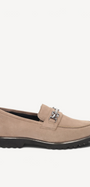 DAMES INSTAPSCHOENEN-Beige suède/nubuck