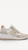DAMES SPORTIEVE VETERSCHO-Beige leer
