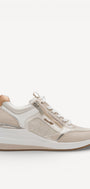 DAMES SPORTIEVE VETERSCHO-Beige leer