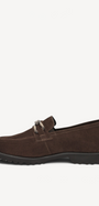 DAMES INSTAPSCHOENEN-Bruin suède