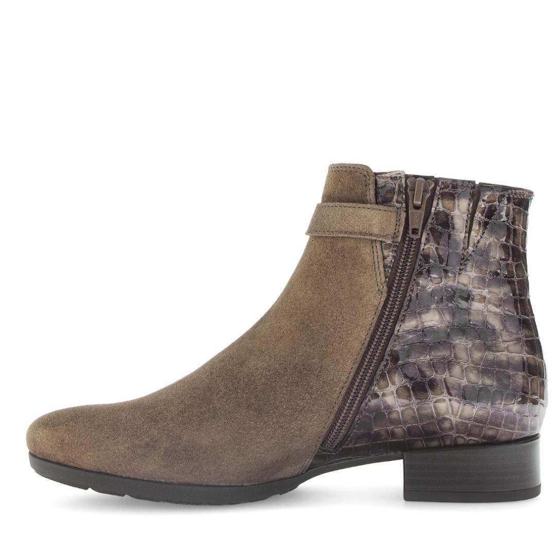 DAMES BOOTS+KORT LAARS-Bruin suède