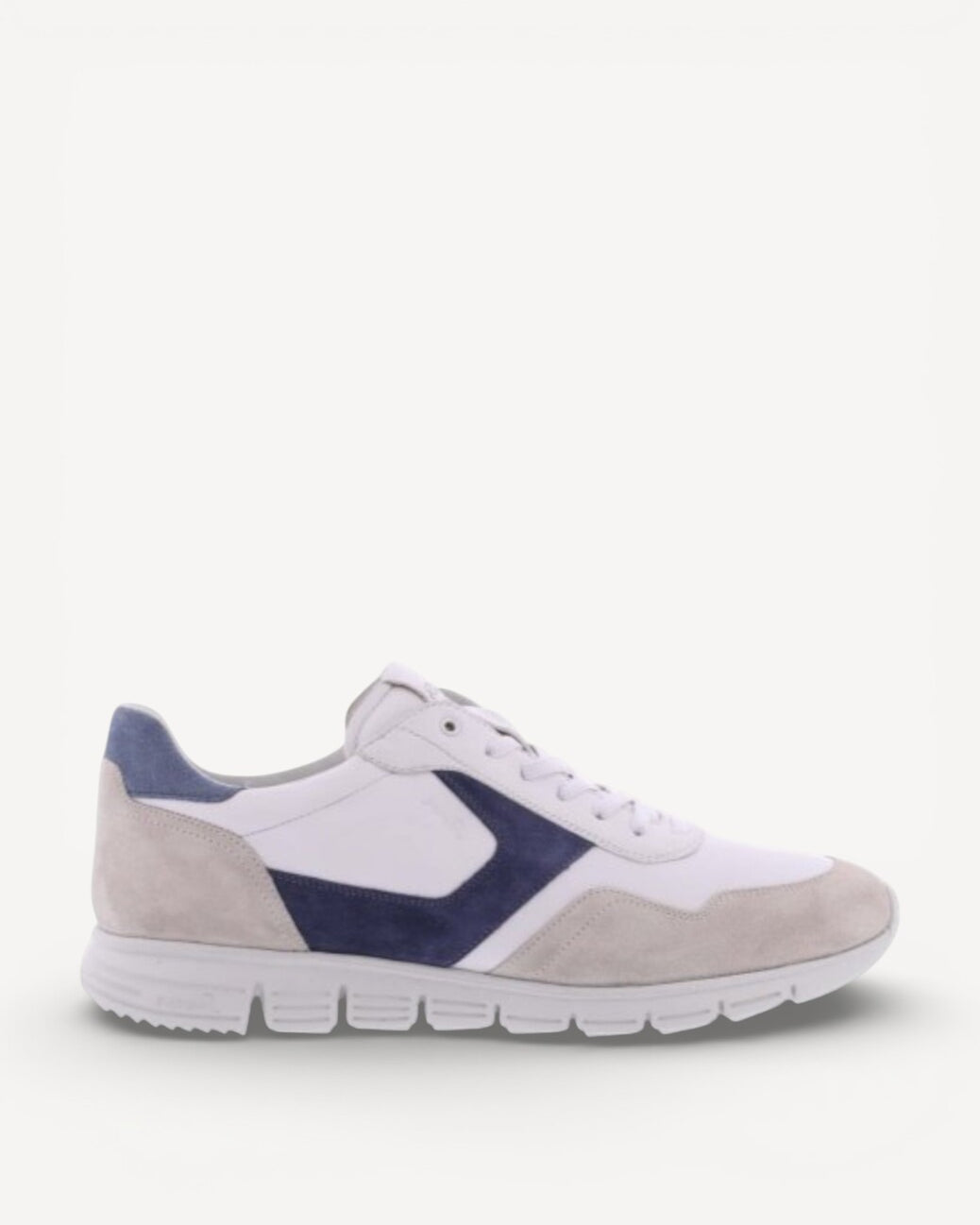 Heren veterschoenen-Beige suède/nubuck