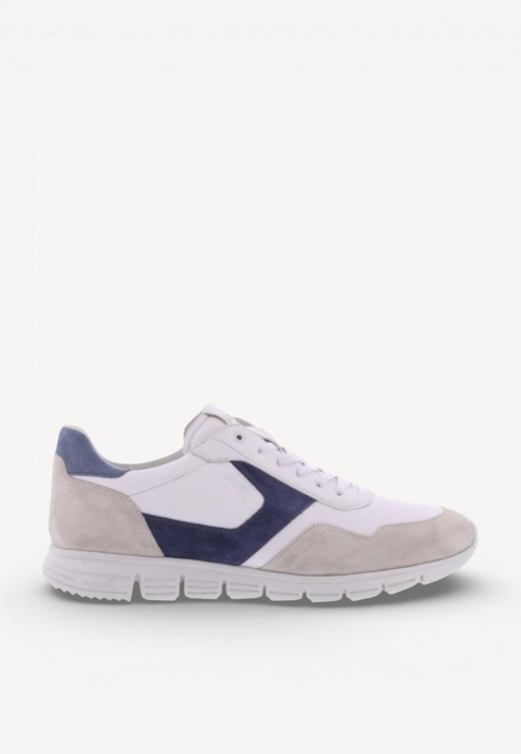 Heren veterschoenen-Beige suède/nubuck