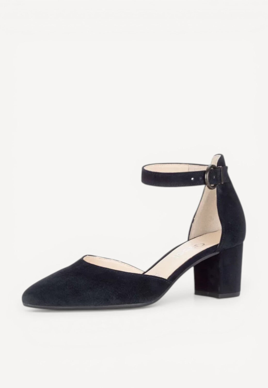 BALLERINAS + PUMPS-Blauw suède/nubuck
