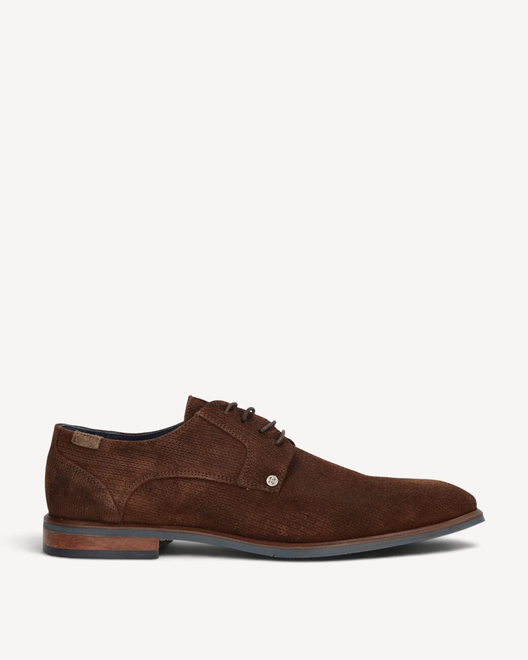 Heren veterschoenen-Bruin suède