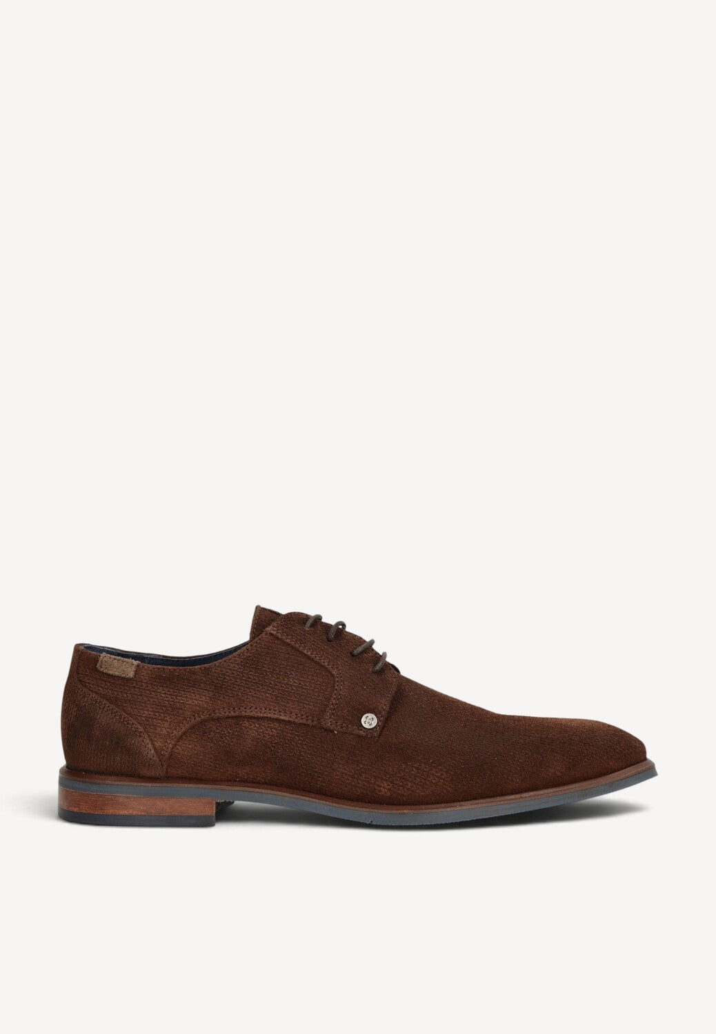 Heren veterschoenen-Bruin suède