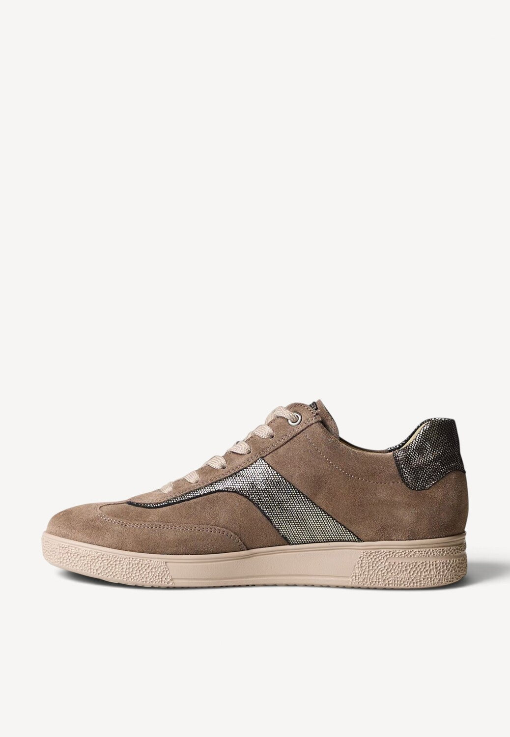 DAMES SPORTIEVE VETERSCHO-Beige suède/nubuck
