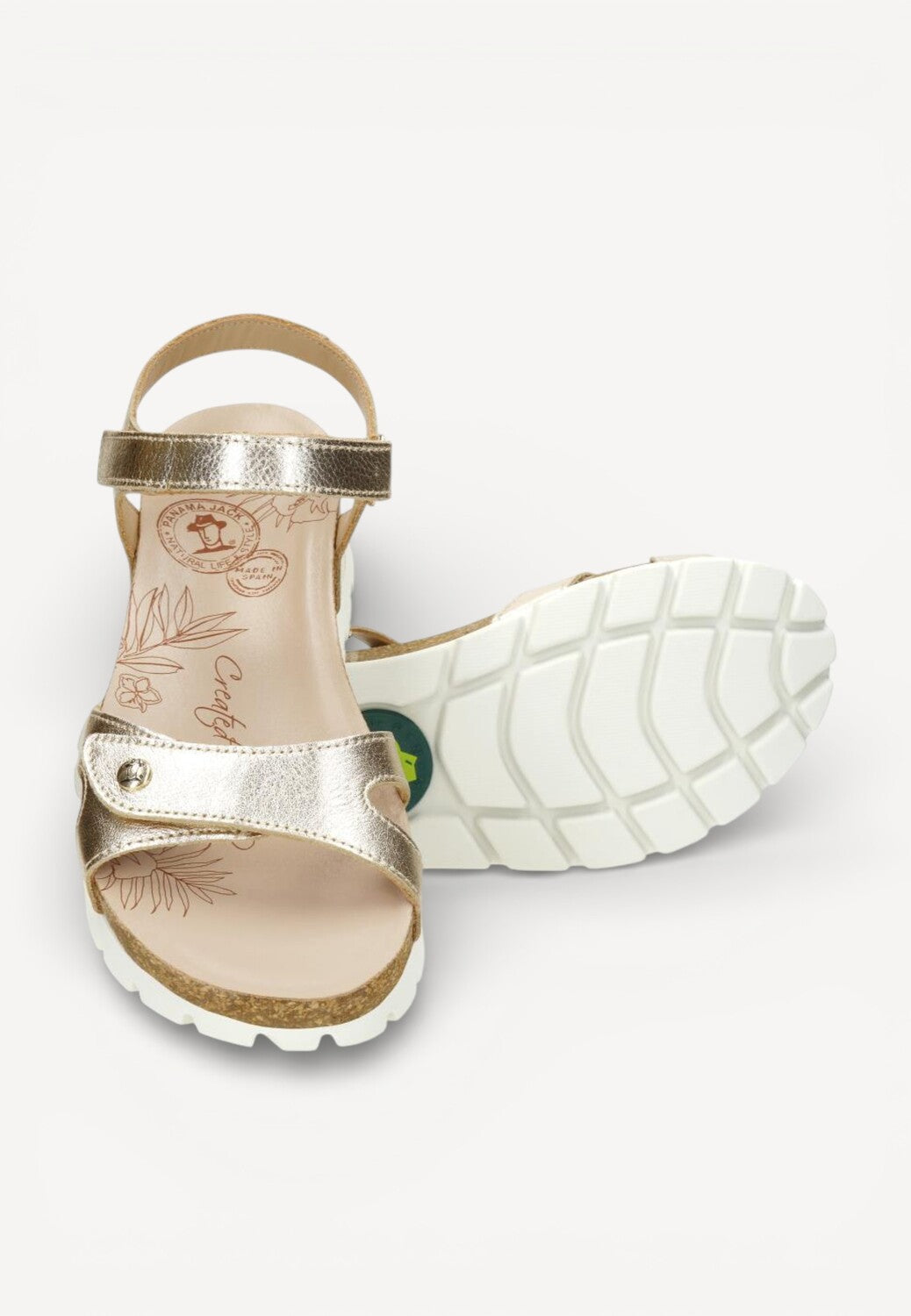 DAMES OPEN SCHOENEN-Goud leer