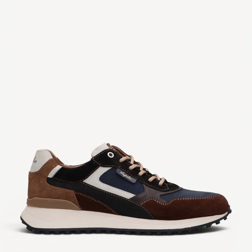 Heren veterschoenen-Bruin suède