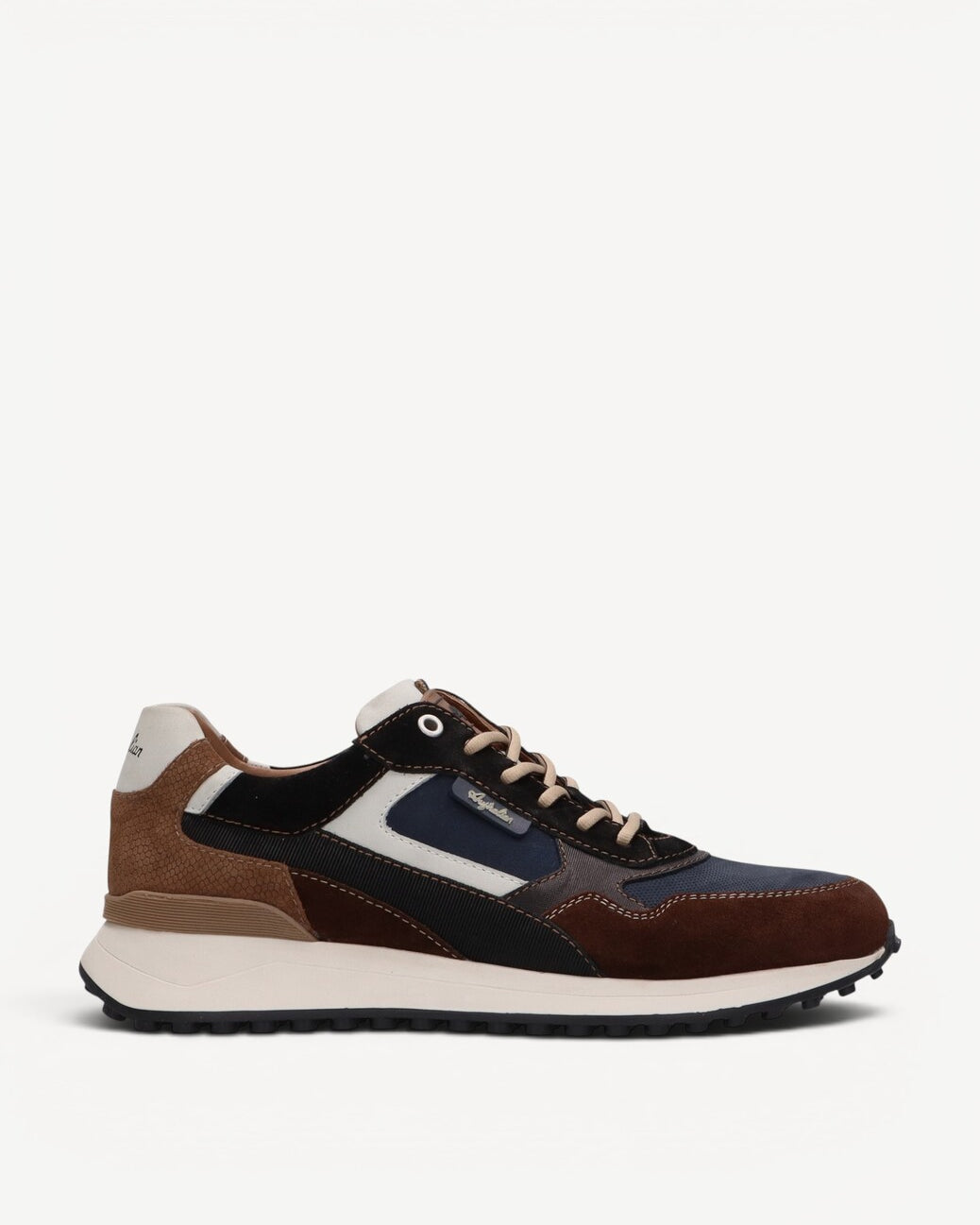 Heren veterschoenen-Bruin suède