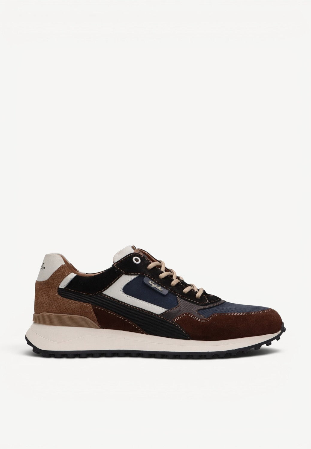 Heren veterschoenen-Bruin suède