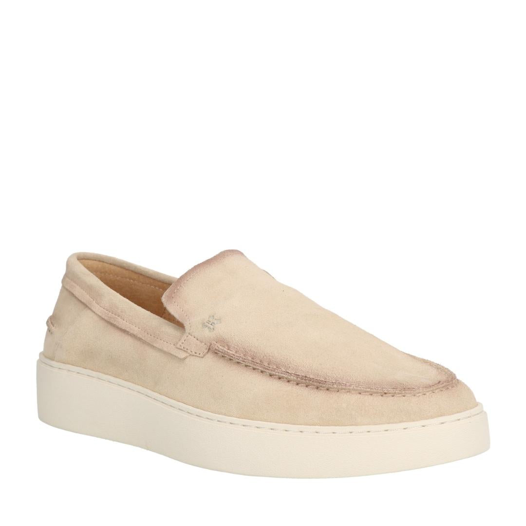Heren instapper-Beige suède/nubuck
