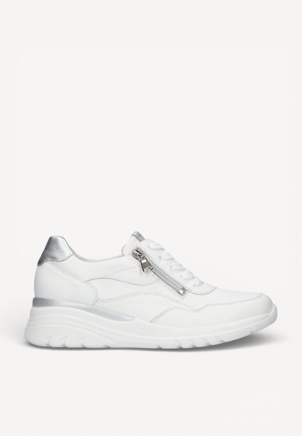 DAMES SPORTIEVE VETERSCHO-Wit leer