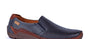 Heren instapper-Blauw leer