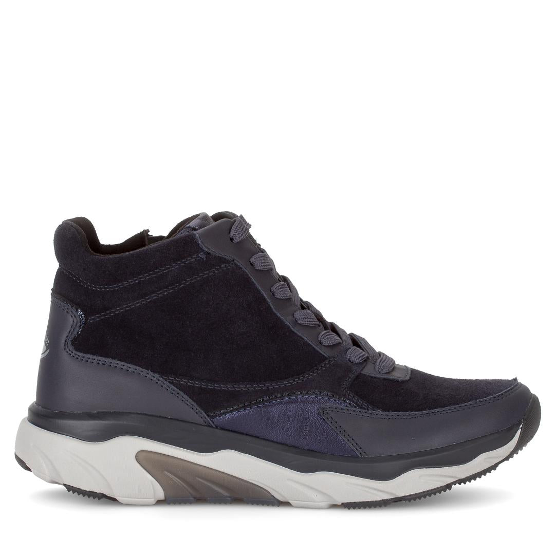 DAMES SPORTIEVE VETERSCHO-Blauw leer