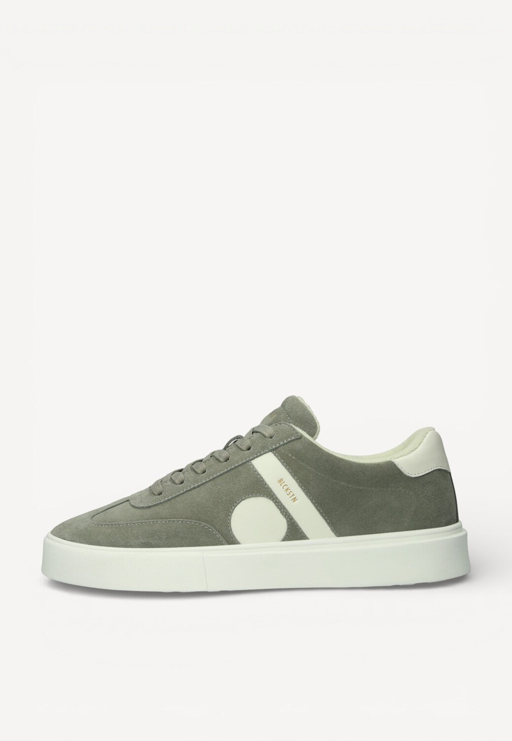 Heren veterschoenen-Groen suède/nubuck