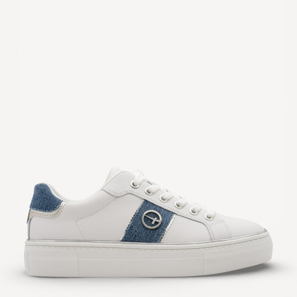 DAMES SPORTIEVE VETERSCHO-Wit leer