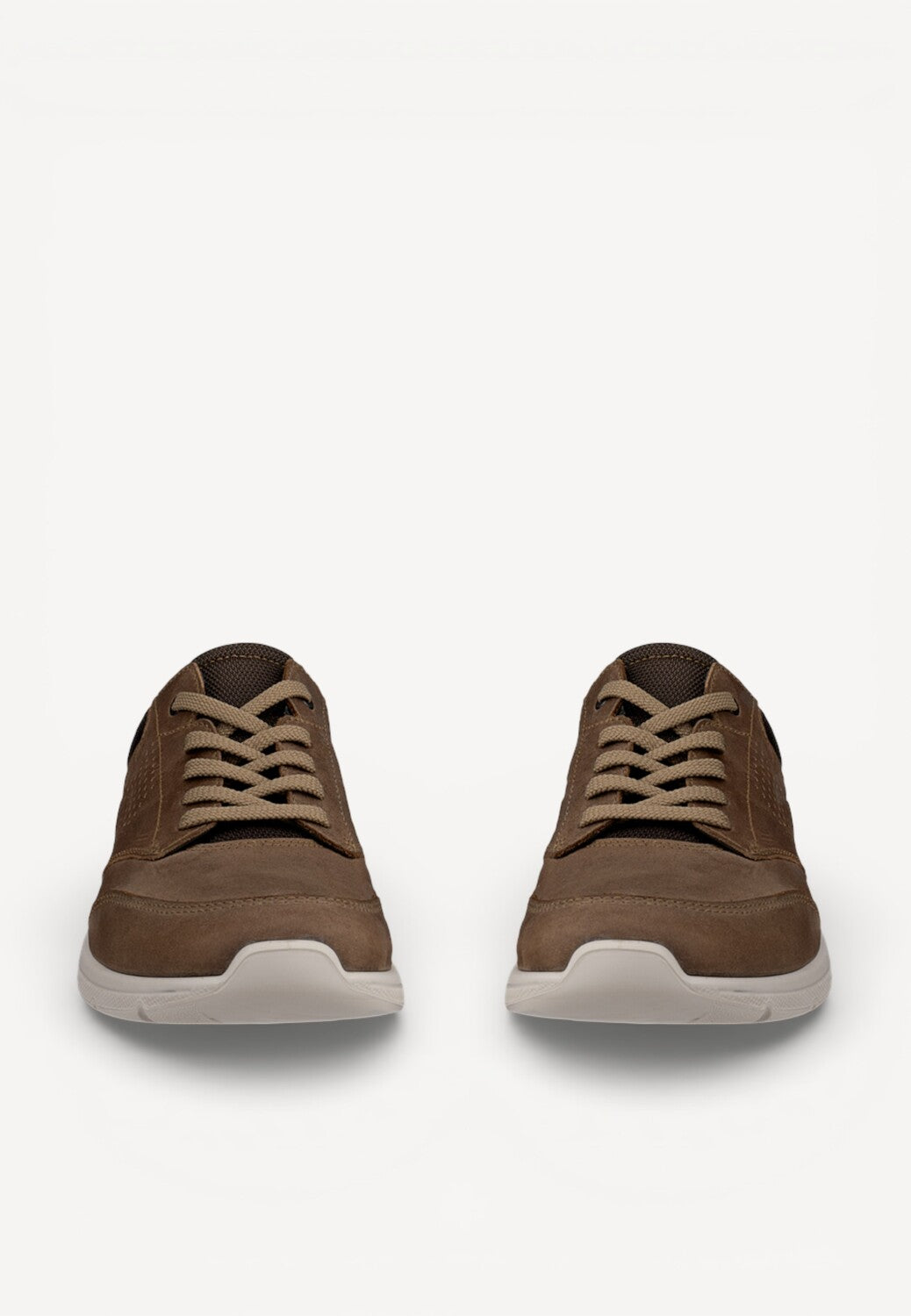 Heren veterschoenen-Beige suède/nubuck