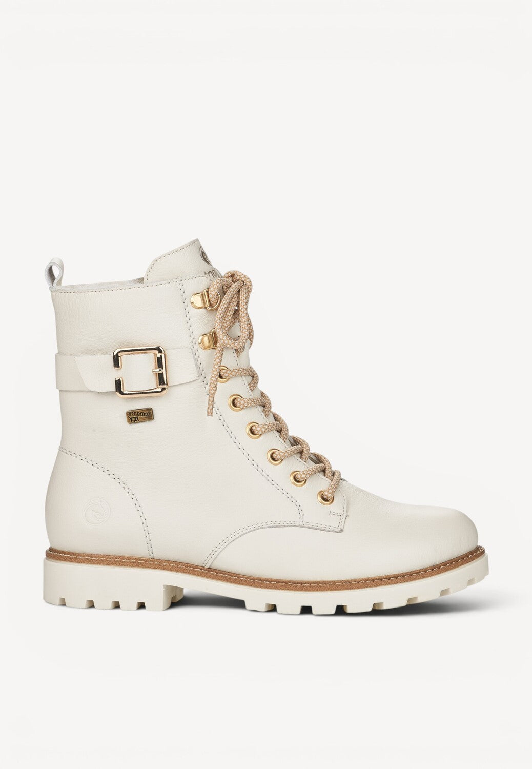 DAMES BOOTS+KORT LAARS-Wit leer