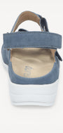 DAMES OPEN SCHOENEN-Blauw suède/nubuck