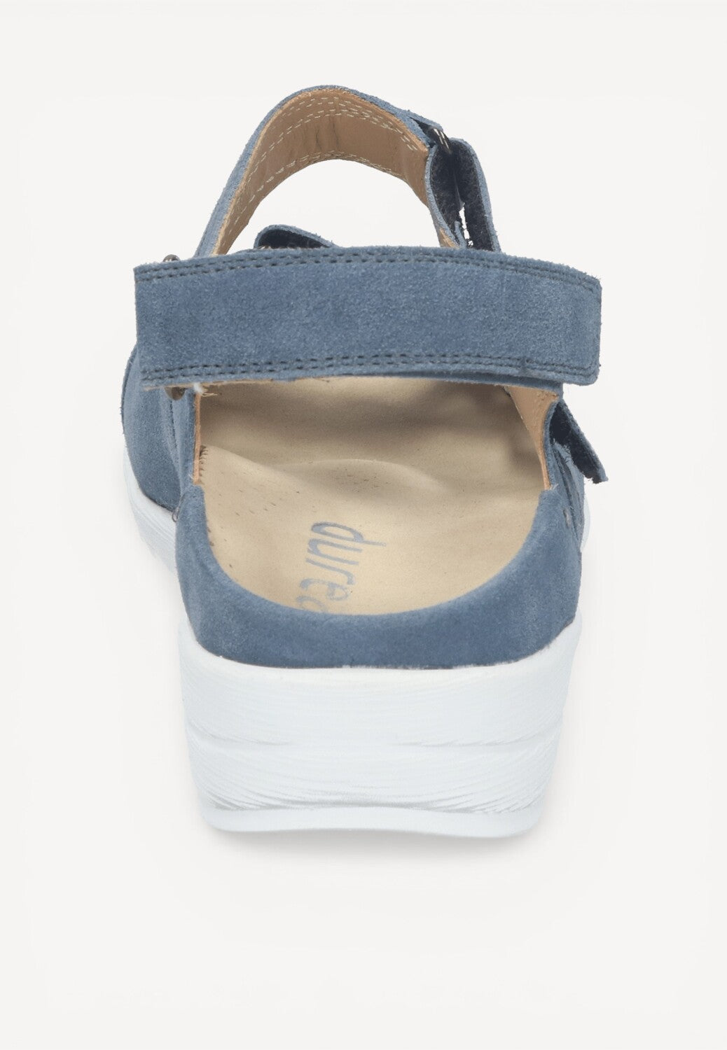 DAMES OPEN SCHOENEN-Blauw suède/nubuck
